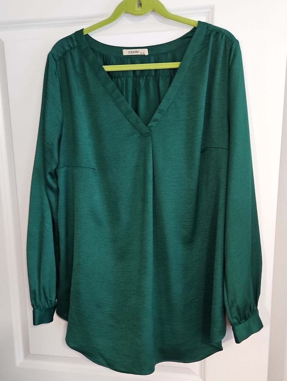 Zapelle V-Neck Long-Sleeve Blouse